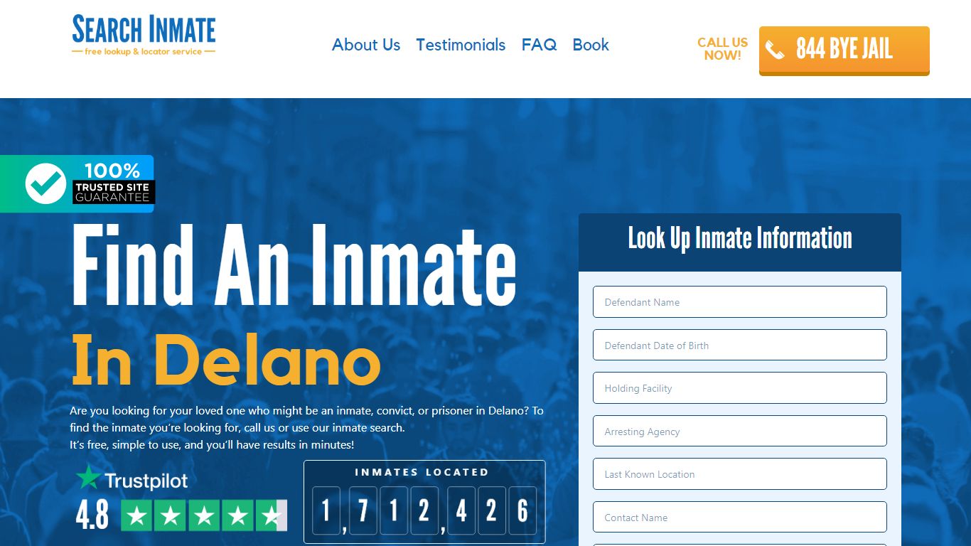 Find An Inmate in Delano, California – SearchInmate.com